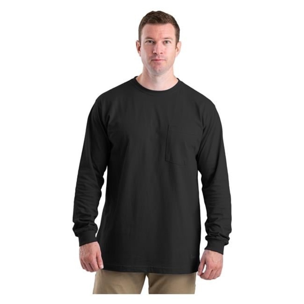 Berne Workwear Heavyweight Long Sleeve Pocket T-Shirt size 5XL tall